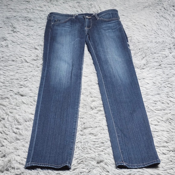 Ag Adriano Goldschmied Denim - AG Adriano Goldschmied Jeans Womens 26R Prima Mid Rise Cigarette Denim Stretch
